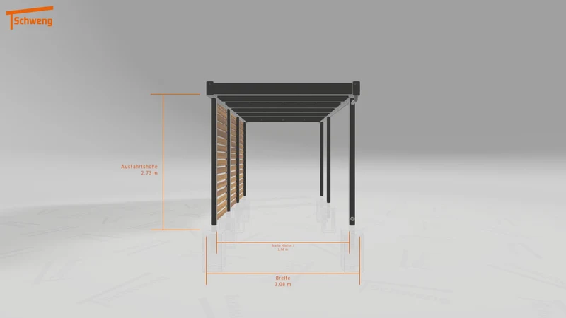 #DE Schweng Flachdachcarport C600 (ID mj27mv) #MTG