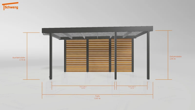 #DE Schweng Flachdachcarport C600 (ID mj27mv) #MTG