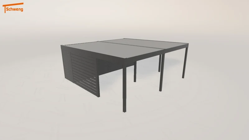 #DE Schweng Flachdachcarport C600+ (ID dv5vpq) #MTG