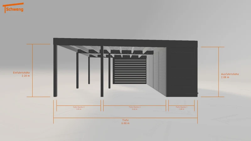 #DE Schweng Flachdachcarport C600+ (ID dv5vpq) #MTG