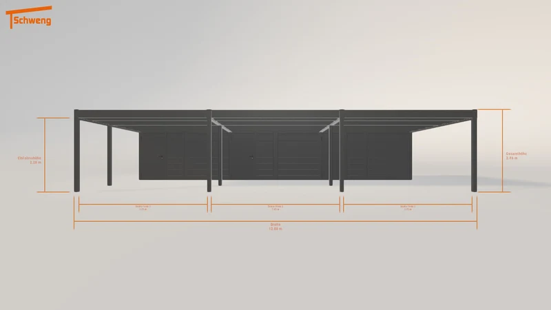 #DE Schweng Flachdachcarport C600+ (ID 42z2dy)