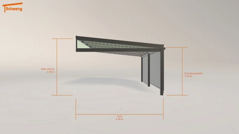 #DE Schweng Terrassenüberdachung S400 (ID 33w3vy)