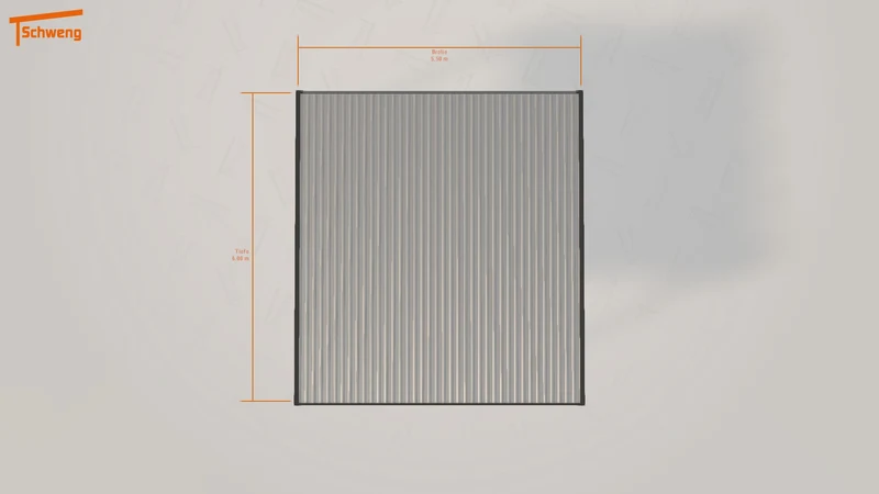 #DE Schweng Flachdachcarport C600 (ID jjzwzm)