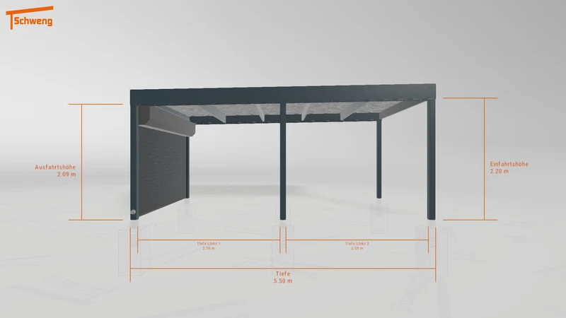 #DE Schweng Flachdachcarport C600 (ID k2jybb) #MTG