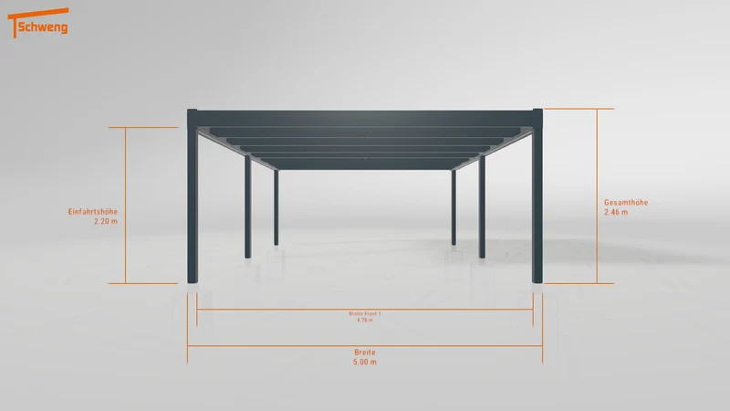 #DE Schweng Flachdachcarport C600 (ID x78nwn)