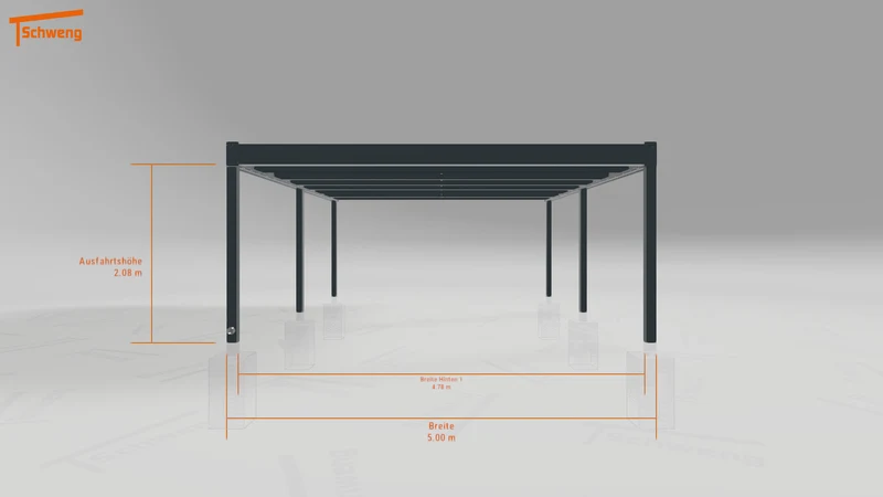 #DE Schweng Flachdachcarport C600 (ID x78nwn)
