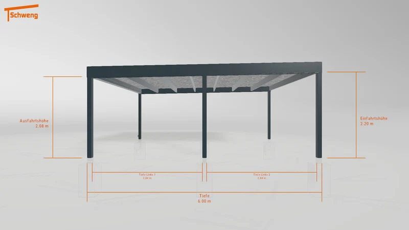 #DE Schweng Flachdachcarport C600 (ID x78nwn)