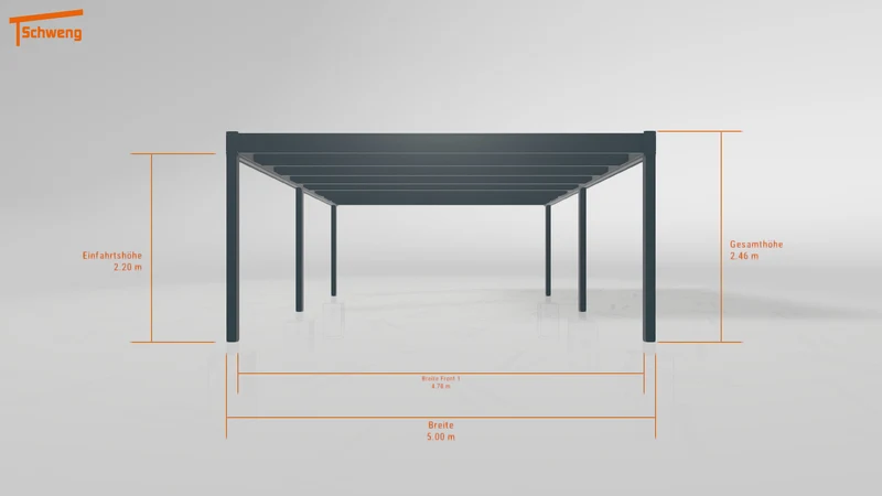 #DE Schweng Flachdachcarport C600 (ID ygjnq8)