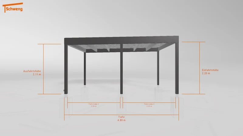 #DE Schweng Flachdachcarport C600+ (ID jj89j8) #MTG