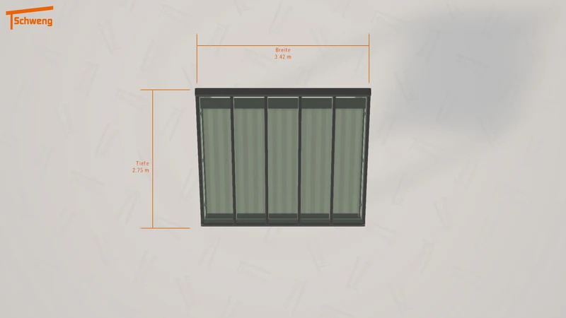 #DE Schweng Terrassenüberdachung S350 (ID 77q7n7)
