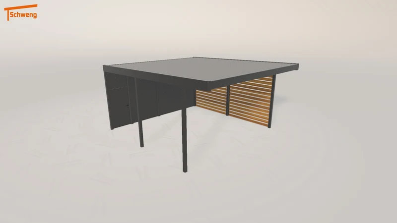 #DE Schweng Flachdachcarport C600 (ID w3794z) #MTG