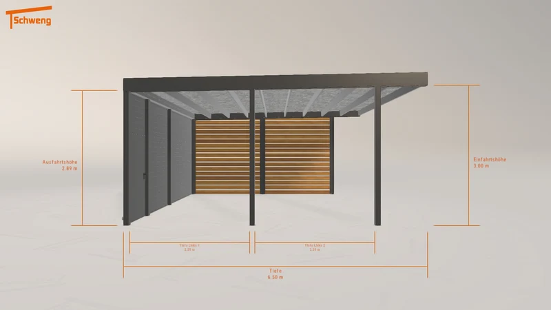 #DE Schweng Flachdachcarport C600 (ID w3794z) #MTG