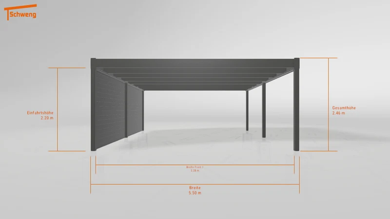 #DE Schweng Flachdachcarport C600 (ID w3xr9b) #MTG