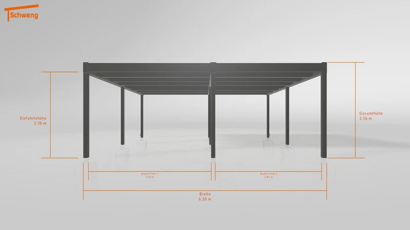 #DE Schweng Flachdachcarport C600+ (ID jj83w8)