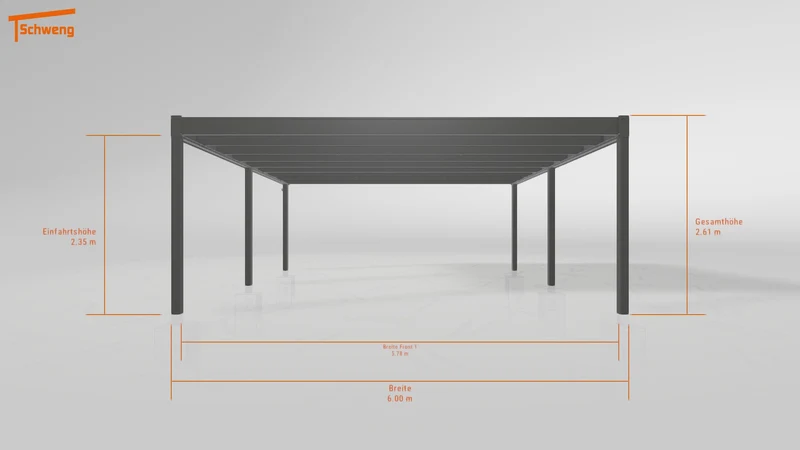 #DE Schweng Flachdachcarport C600+ (ID 85pr47) #MTG