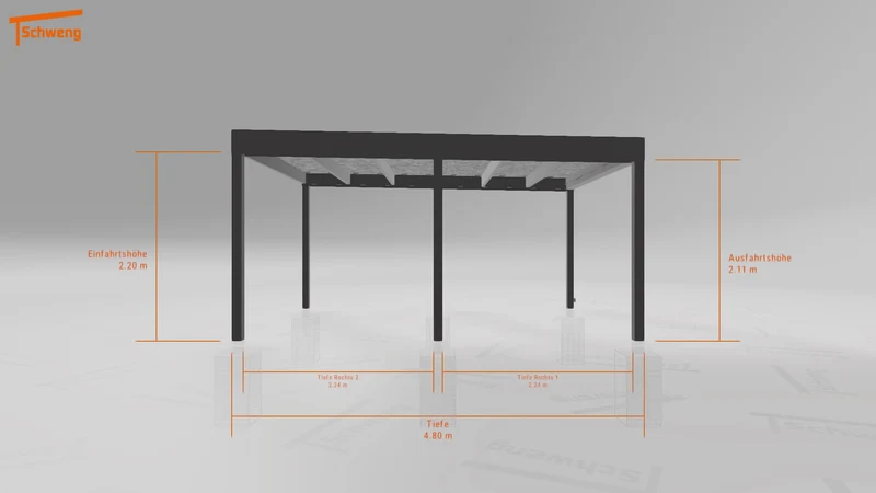 #DE Schweng Flachdachcarport C600+ (ID x78kyn) #MTG