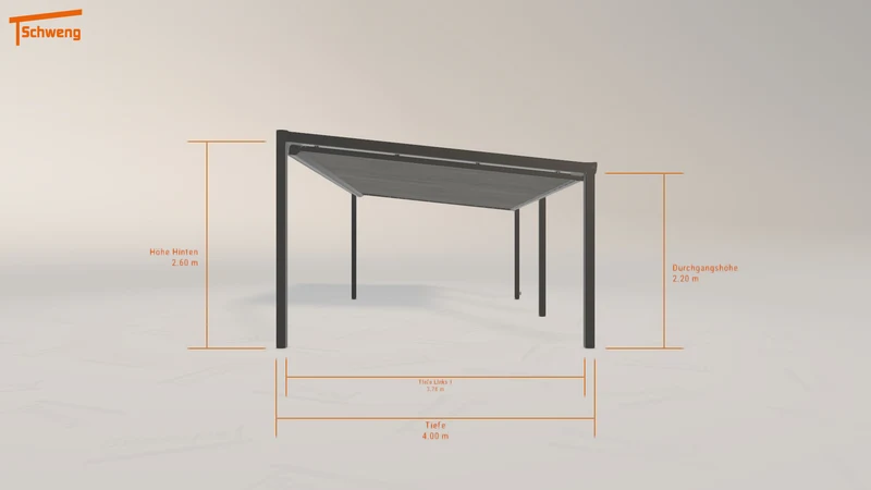 #DE Schweng Terrassenüberdachung S400 (ID v454wp)
