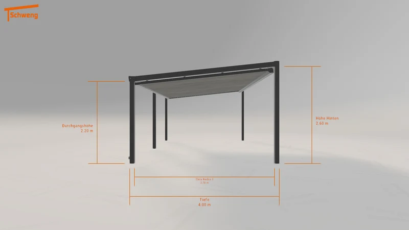 #DE Schweng Terrassenüberdachung S400 (ID v454wp)