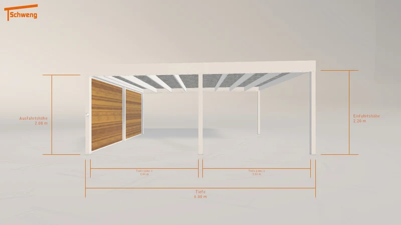 #DE Schweng Flachdachcarport C600 (ID g787kp) #MTG
