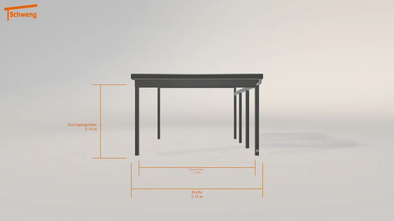 #DE Schweng Pultdachcarport S400 (ID v454mp)
