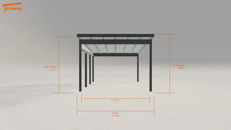 #DE Schweng Pultdachcarport S400 (ID v454mp)