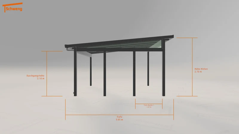 #DE Schweng Pultdachcarport S400 (ID v454mp)
