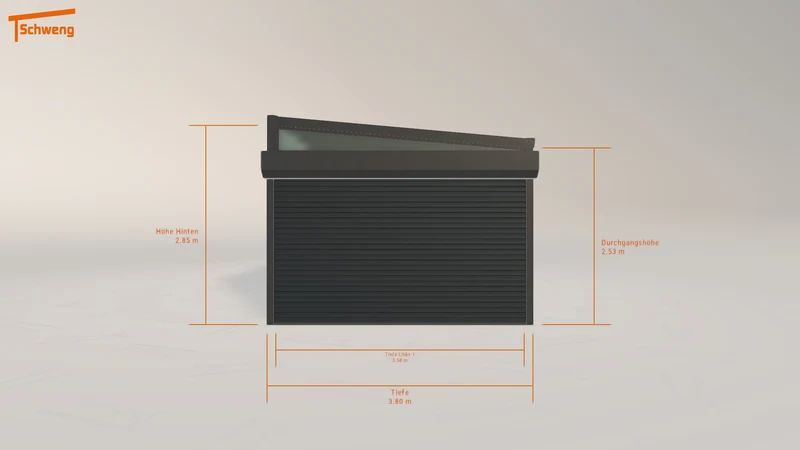 #DE Schweng Pultdachcarport S400 (ID jjd997)