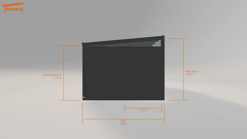 #DE Schweng Pultdachcarport S400 (ID jjd997)