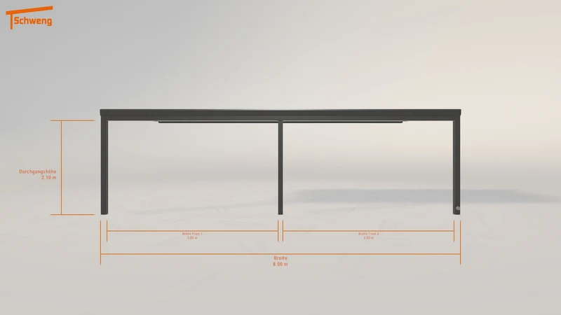 #DE Schweng Terrassenüberdachung S350 (ID 3398kz)