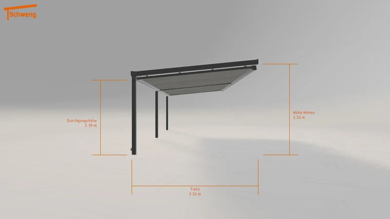 #DE Schweng Terrassenüberdachung S350 (ID 3398kz)