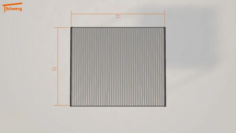 #DE Schweng Flachdachcarport C600+ (ID bk93y3)