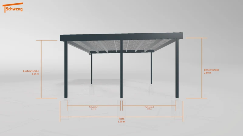 #DE Schweng Flachdachcarport C600 (ID jj83wx) #MTG