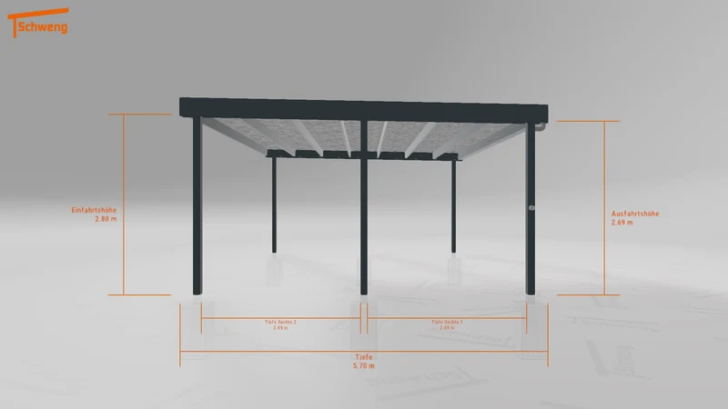 #DE Schweng Flachdachcarport C600 (ID jj83wx) #MTG