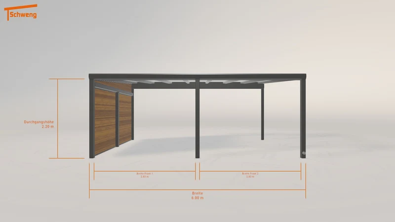 #AT Schweng Pultdachcarport S400 (ID k292jb)