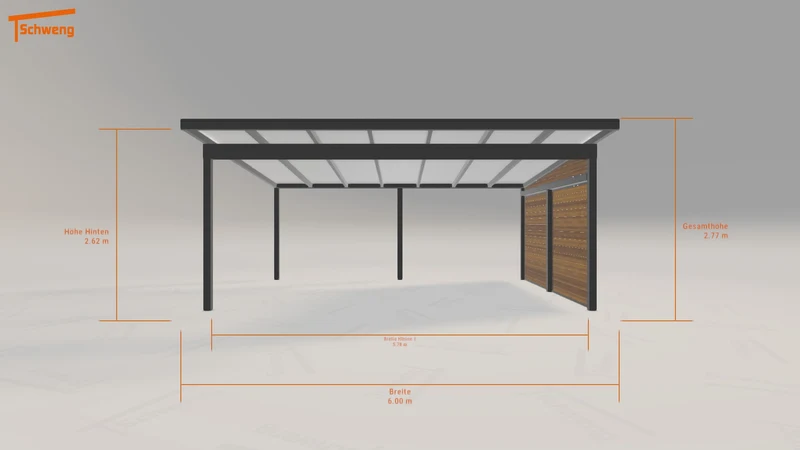 #AT Schweng Pultdachcarport S400 (ID k292jb)