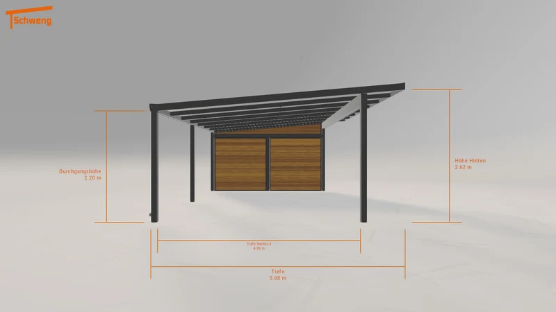 #AT Schweng Pultdachcarport S400 (ID k292jb)