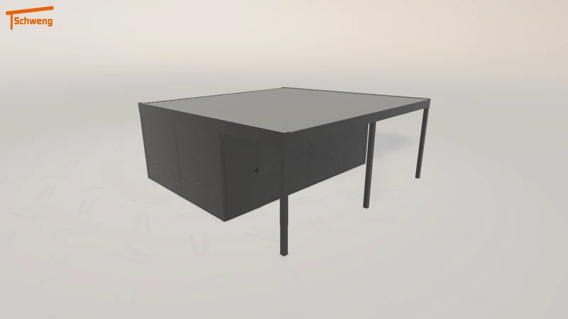 #DE Schweng Flachdachcarport C600+ (ID k2wy9y) #MTG