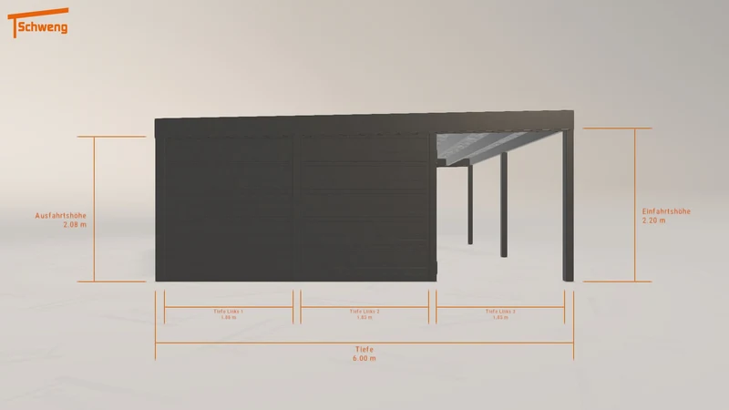 #DE Schweng Flachdachcarport C600+ (ID k2wy9y) #MTG