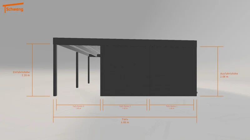 #DE Schweng Flachdachcarport C600+ (ID k2wy9y) #MTG