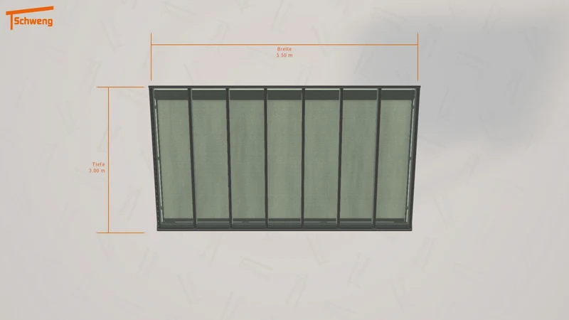 #DE Schweng Terrassenüberdachung S350 (ID w34n74)
