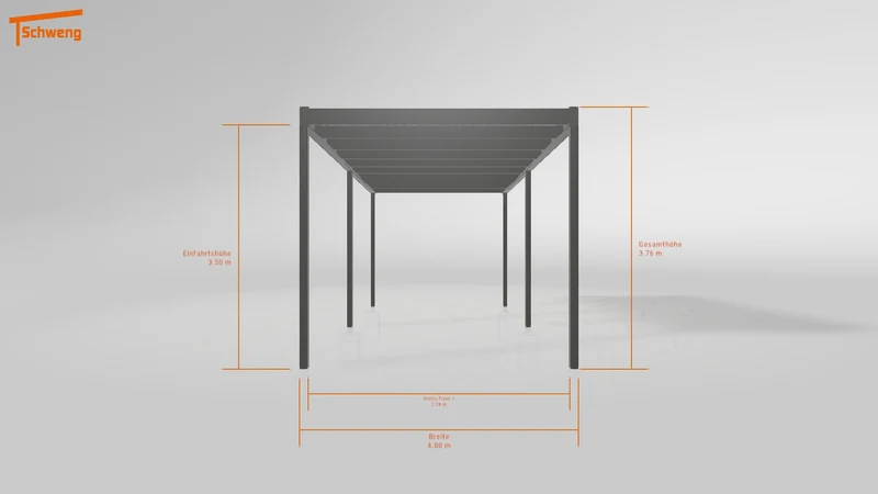 #DE Schweng Flachdachcarport C600 (ID jj8n2w)