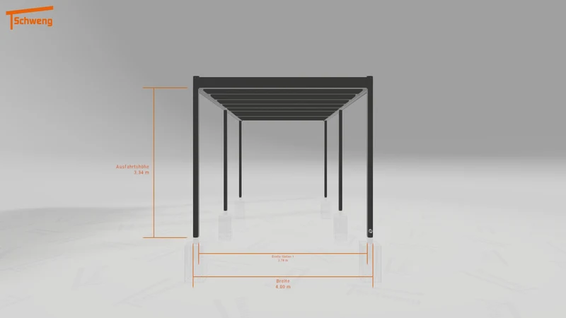 #DE Schweng Flachdachcarport C600 (ID jj8n2w)