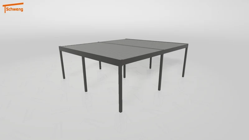 #DE Schweng Flachdachcarport C600 (ID 85pymm)