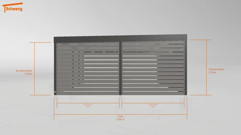#DE Schweng Flachdachcarport C600+ (ID k2j3pg) #MTG
