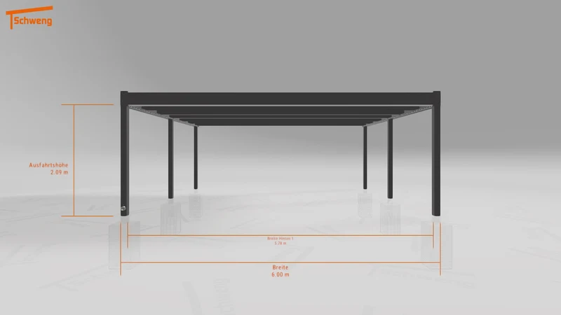 #DE Schweng Flachdachcarport C600 (ID n5m3k7) #MTG