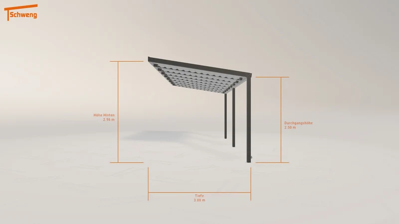#DE Schweng Terrassenüberdachung S350 (ID 77q75g)