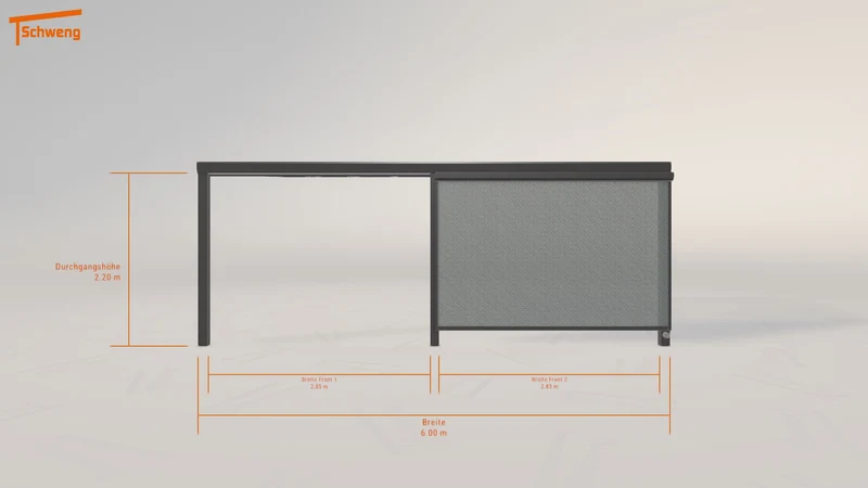 #DE Schweng Terrassenüberdachung S400 (ID yg8gn8)