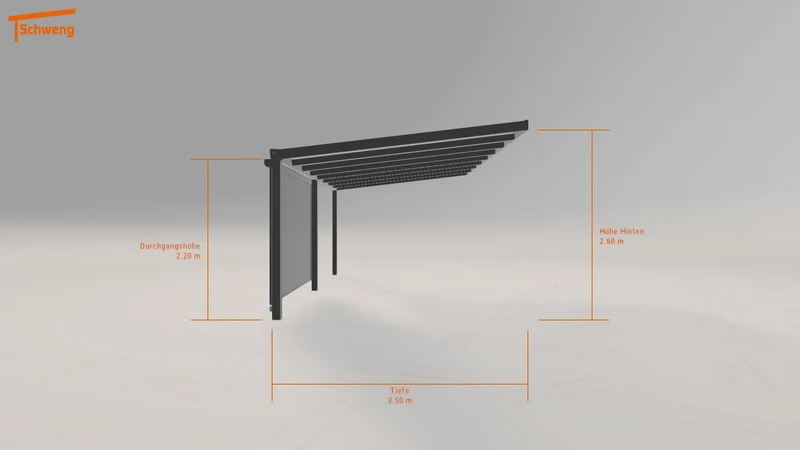 #DE Schweng Terrassenüberdachung S400 (ID yg8gn8)