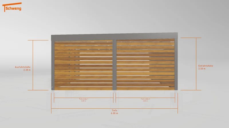 #DE Schweng Flachdachcarport C600+ (ID 2q8gyv) #MTG