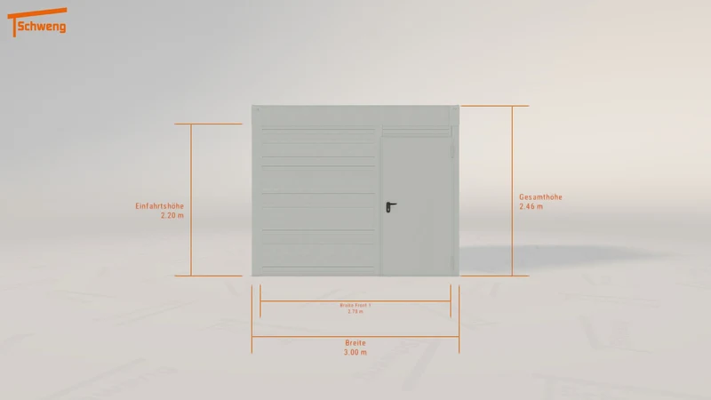 #DE Schweng Flachdachcarport C600+ (ID w37gbb) #MTG